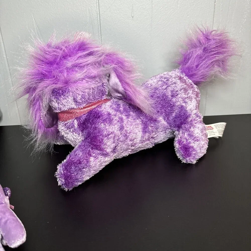 Puppy Surprise 2017 Plush Mama Dog LAVENDER Purple Stuffed with 2 Little Puppies - Picture 10 of 14